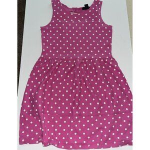Gap Kids Pink Polk Dot Tank Top Dress Size Large